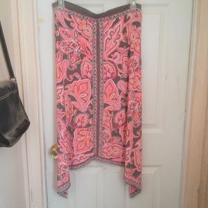 I.N.C Handkerchief skirt with rhinestone accent XL